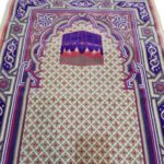 Price and Buy Islamic Prayer Rug Janamaz Padded in Polyester Kaaba Purple - Image 4