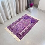 Price and Buy Islamic Prayer Rug Padded Sajada in Polyester Purple - Image 4