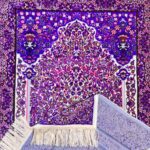 Price and Buy Islamic Prayer Rug Padded Sajada in Polyester Purple - Image 5