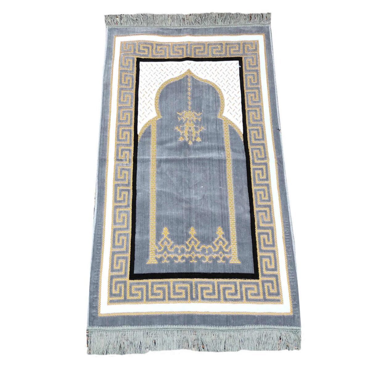 Price and Buy Islamic Prayer Velvet Rug Sajadah Traditional Crimson - Image 13