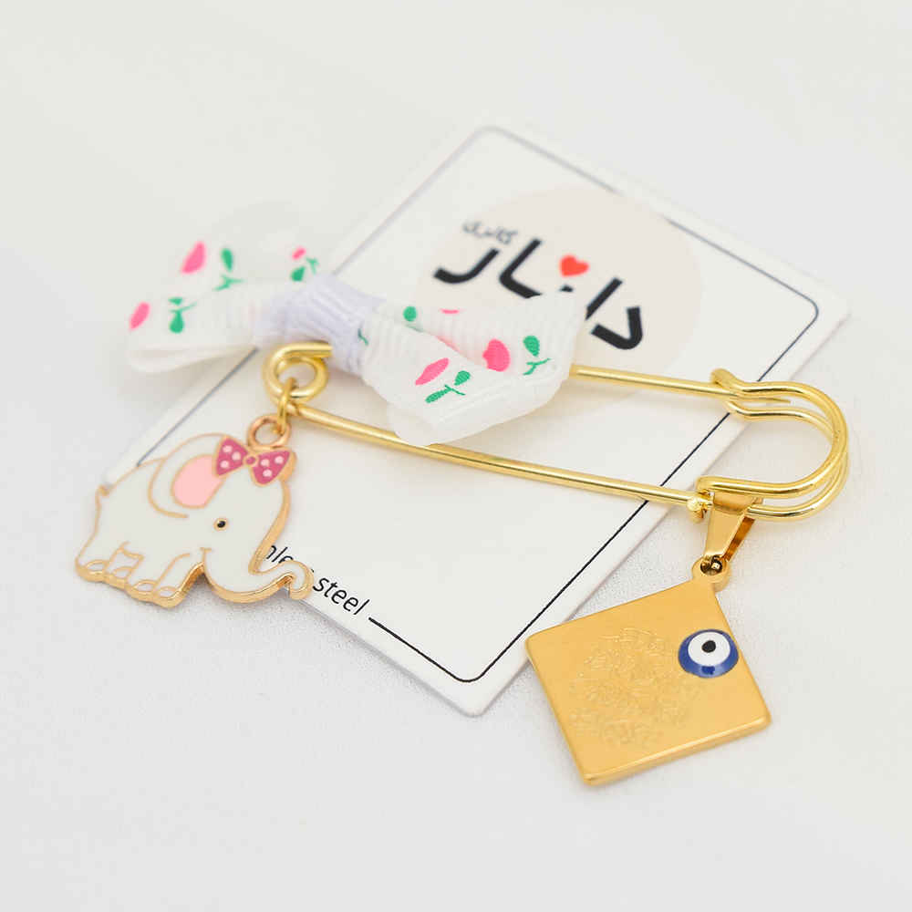 Price and Buy Islamic Safety Pin Brooch for Kids Elephant - Image 3