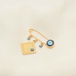 Price and Buy Islamic Safety Pin Brooch for Kids in Wan Yakad Verse & Evil Eye Design - Image 3
