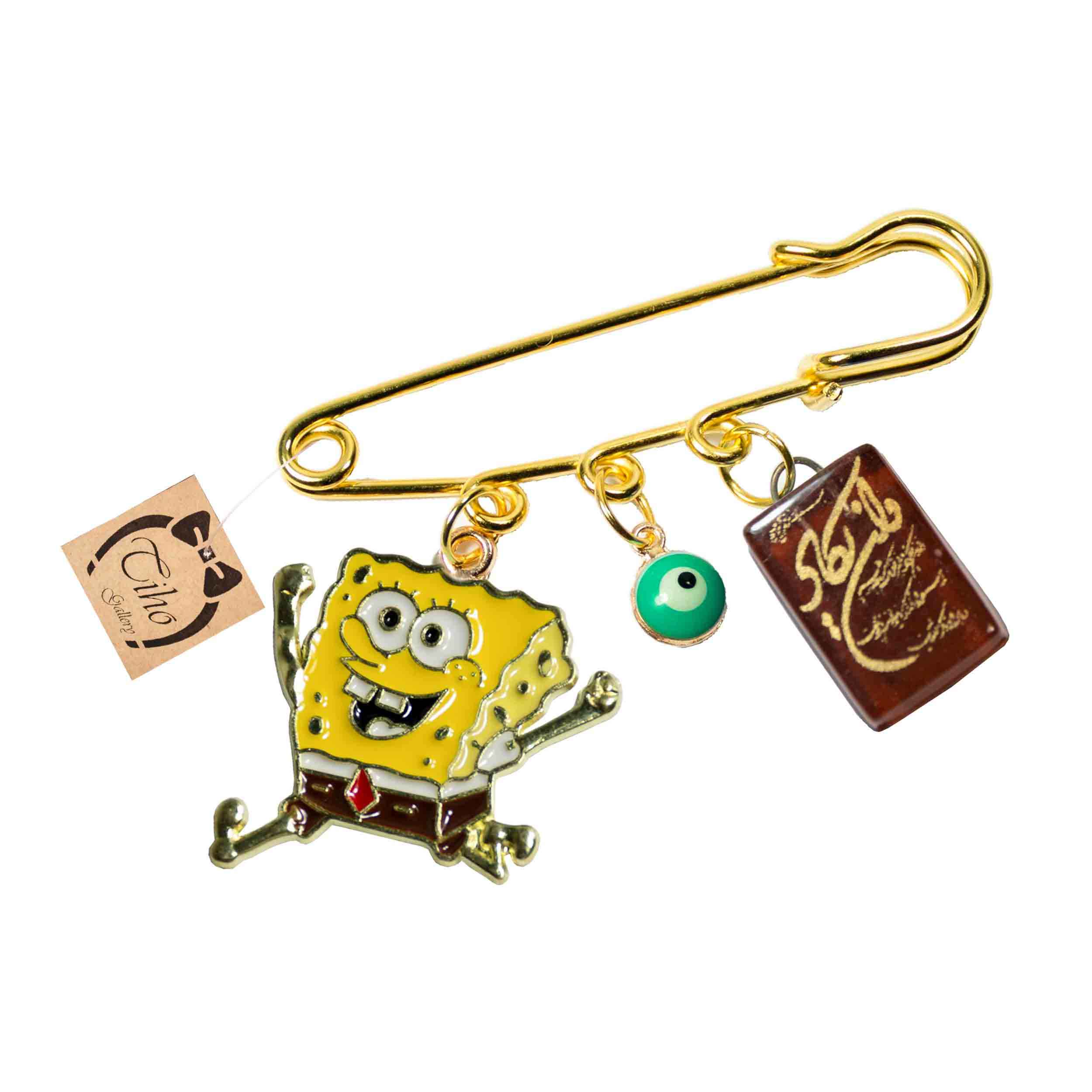 Price and Buy Islamic Safety Pin Brooch for Newborn Van Yakad & Spongebob_68ffbd17a94c6.jpeg Price and Buy Islamic Safety Pin Brooch for Newborn Van Yakad & Spongebob - Image 1