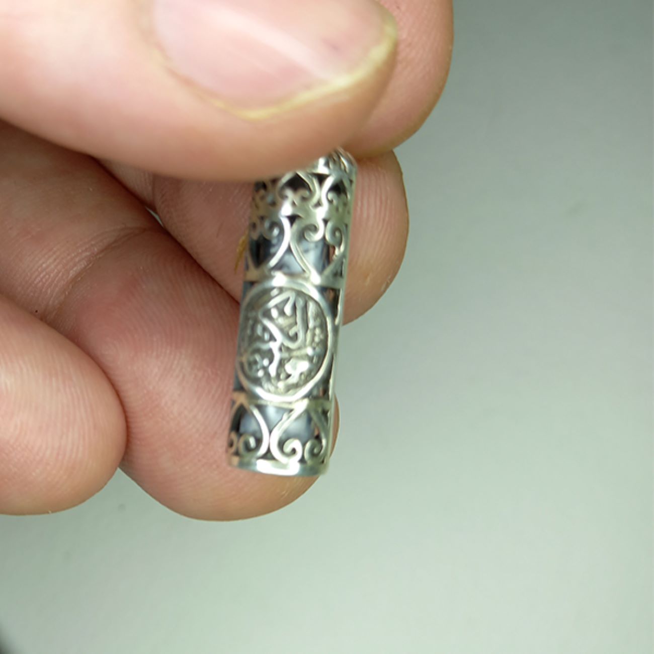 Price and Buy Islamic Shia Silver Pendant with Hirz Imam Jawad - Image 4