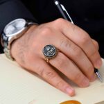 Price and Buy Islamic Signet Copper Ring with Hasbi Allah Calligrpahy - Image 3