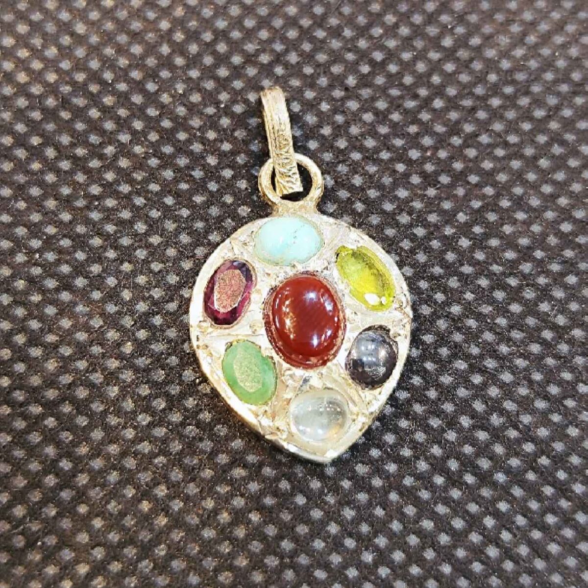 Price and Buy Islamic Silver Pendant Seven Stone with Hirz of Imam Jawad - Image 3