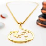 Price and Buy Islamic Steel Necklace for Women with Ya Hussain Calligraphy  Pendant - Image 6