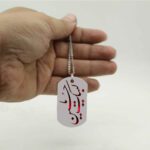 Price and Buy Islamic Steel Necklace with Labaik Ya Hussain Calligraphy Pendant - Image 5