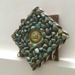 Price and Buy Islamic Stone Wall Key Holder Organizer with 3 Hooks in Allah Design