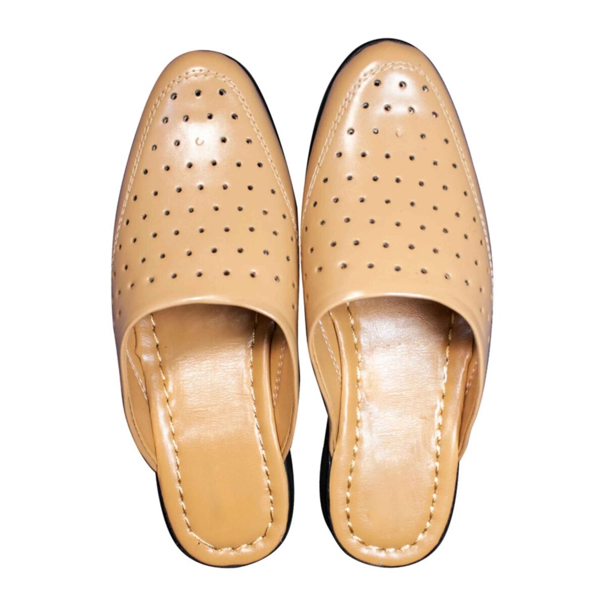 Price and Buy Islamic Style Nalain Slippers with Artificial Cream Leather