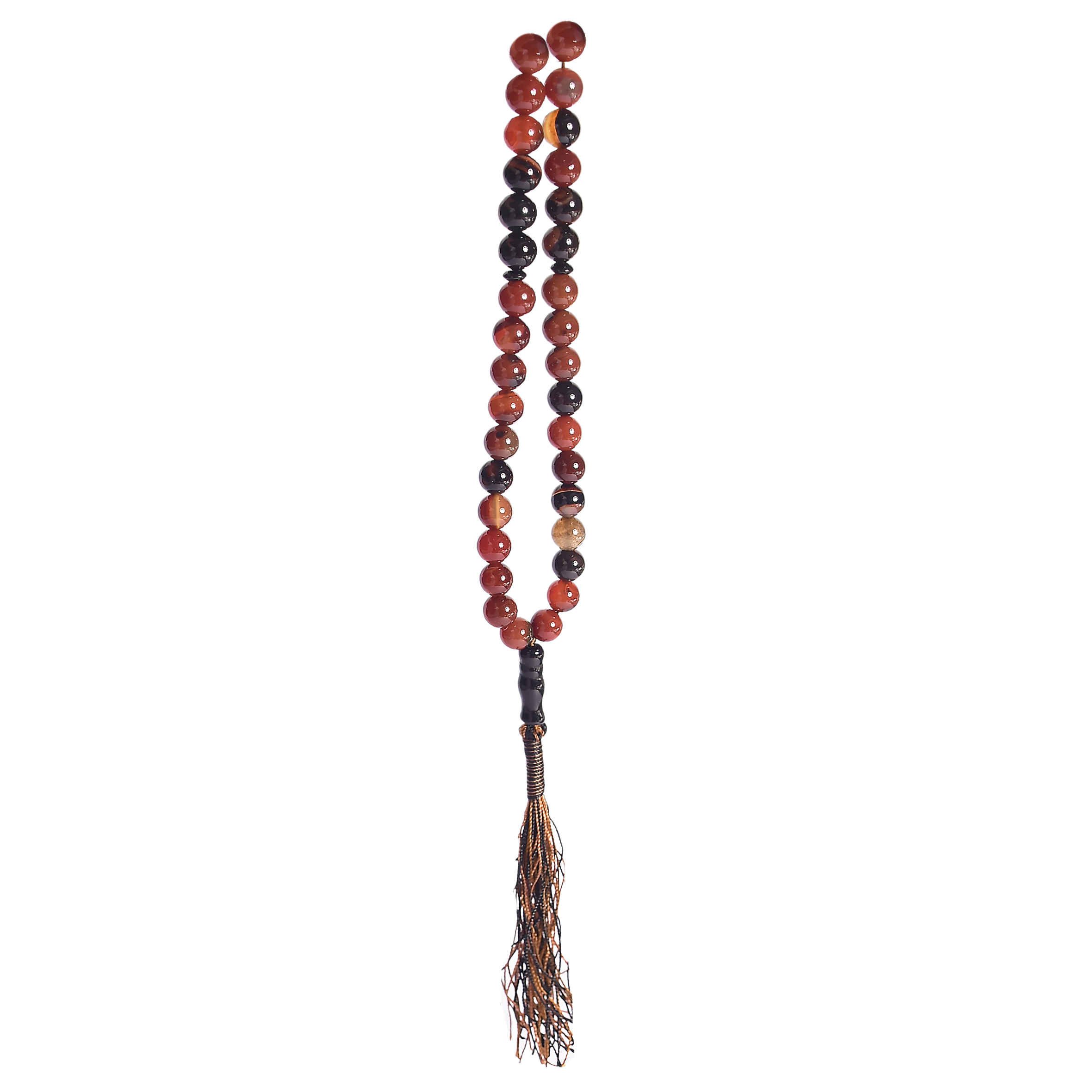 Price and Buy Islamic Sulemani Hakik Rosary Crafted with 33 Prayer Beads Tasbih