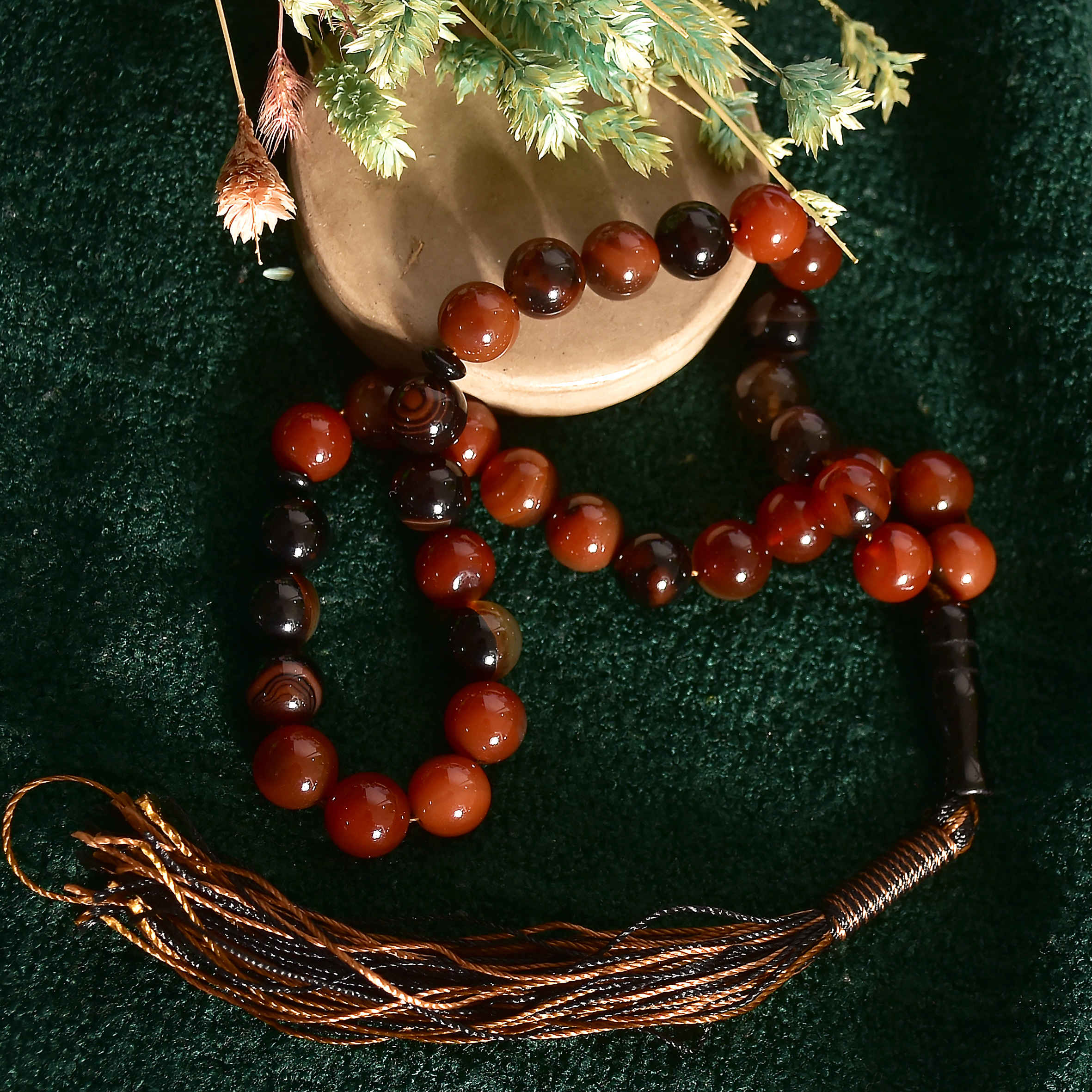 Price and Buy Islamic Sulemani Hakik Rosary Crafted with 33 Prayer Beads Tasbih - Image 4