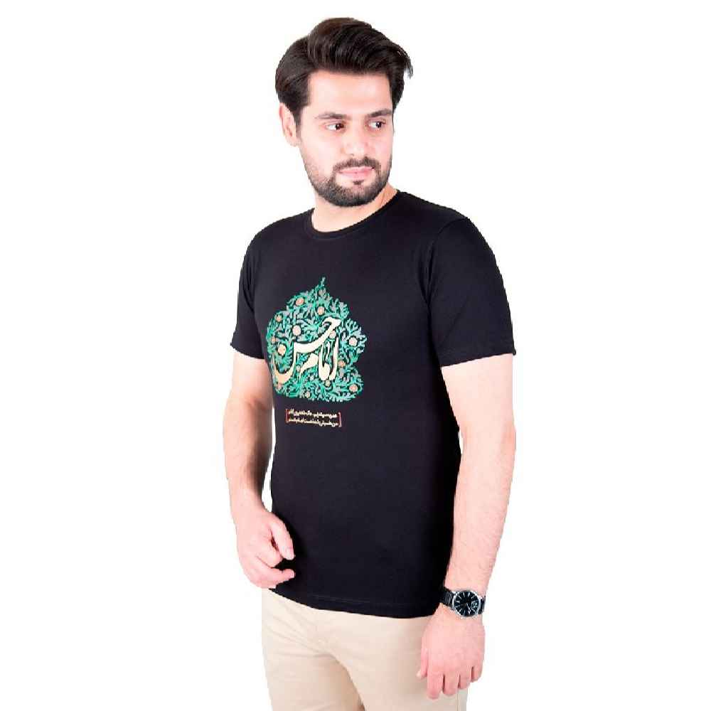 Price and Buy Islamic T-shirt for Muslim Black Imam Hasan Calligraphy