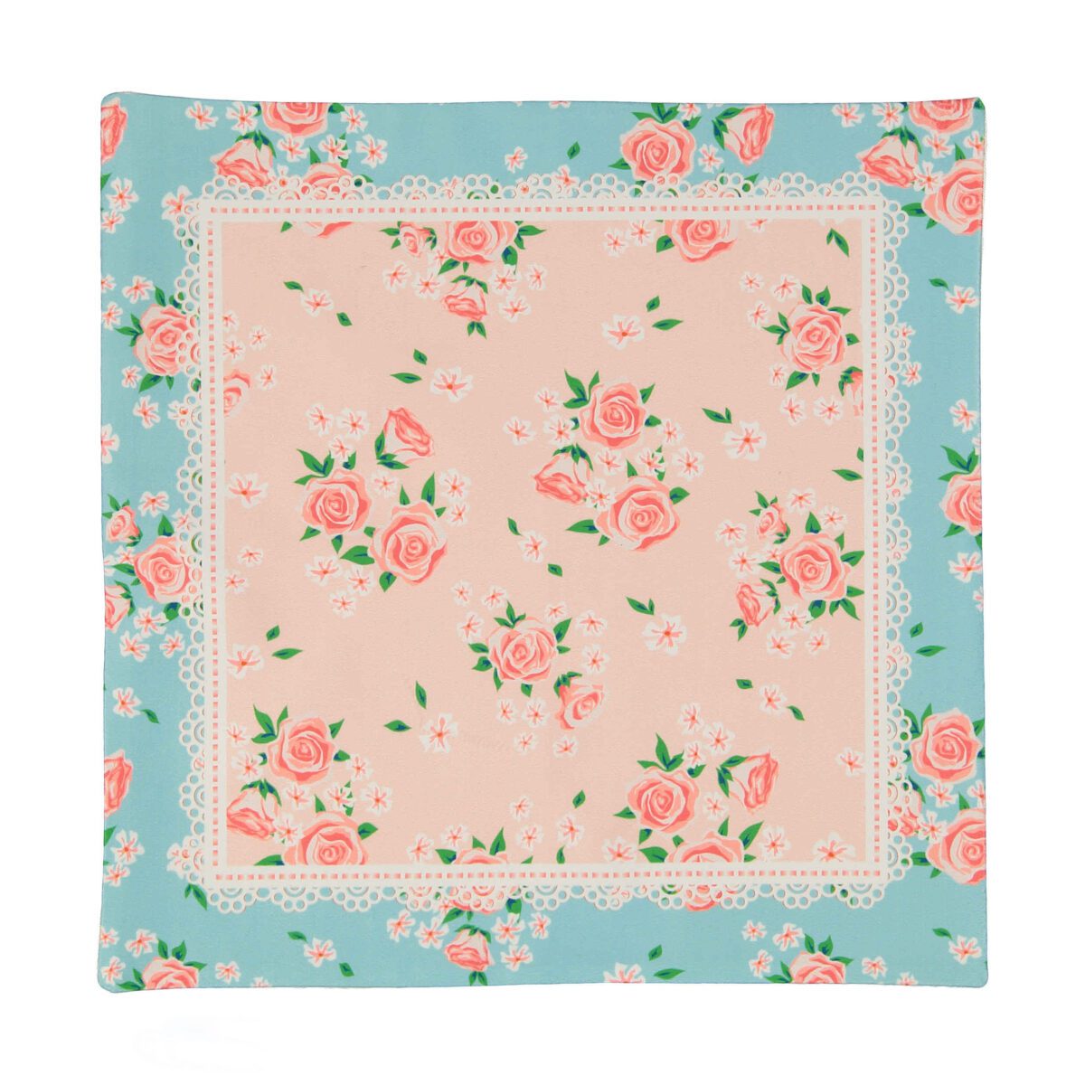 Price and Buy Islamic Thin Prayer Mat Janamaz with Velvet Floral Pink - Image 4