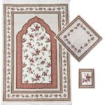Price and Buy Islamic Thin Prayer Mat Sajadah Floral Design - Image 4