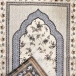 Price and Buy Islamic Thin Prayer Mat Sajadah in Chenille Floral - Image 9
