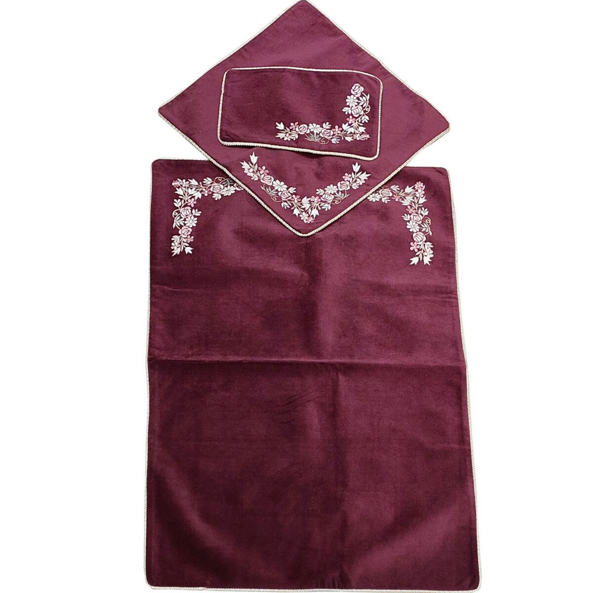 Price and Buy Islamic Thin Prayer Mat Velvet Janamaz Floral Design