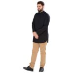 Price and Buy Islamic Under Qaba Tunic – Lightweigh Everyday Wear for Men in Black - Image 4