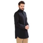 Price and Buy Islamic Under Qaba Tunic – Lightweigh Everyday Wear for Men in Black - Image 5