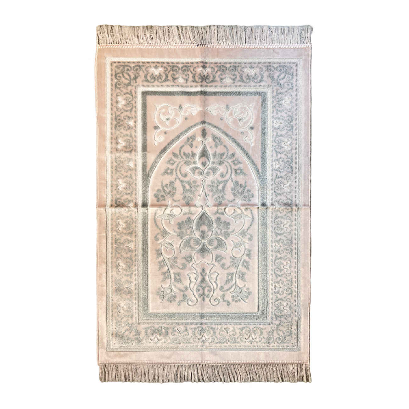 Price and Buy Islamic Velvet Prayer Rug Padded Sajadah Janamaz Traditional Design_68ffe50c26647.jpeg Price and Buy Islamic Velvet Prayer Rug Padded Sajadah Janamaz Traditional Design - Image 1