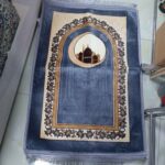Price and Buy Islamic Velvet Prayer Rug Sajada Padded Janamaz Blue