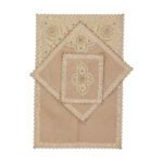 Price and Buy Islamic Velvet Thin Prayer Mat Sajadah Janamaz Traditional Eslimi Design Cream