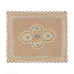 Price and Buy Islamic Velvet Thin Prayer Mat Sajadah Janamaz Traditional Eslimi Design Cream - Image 3