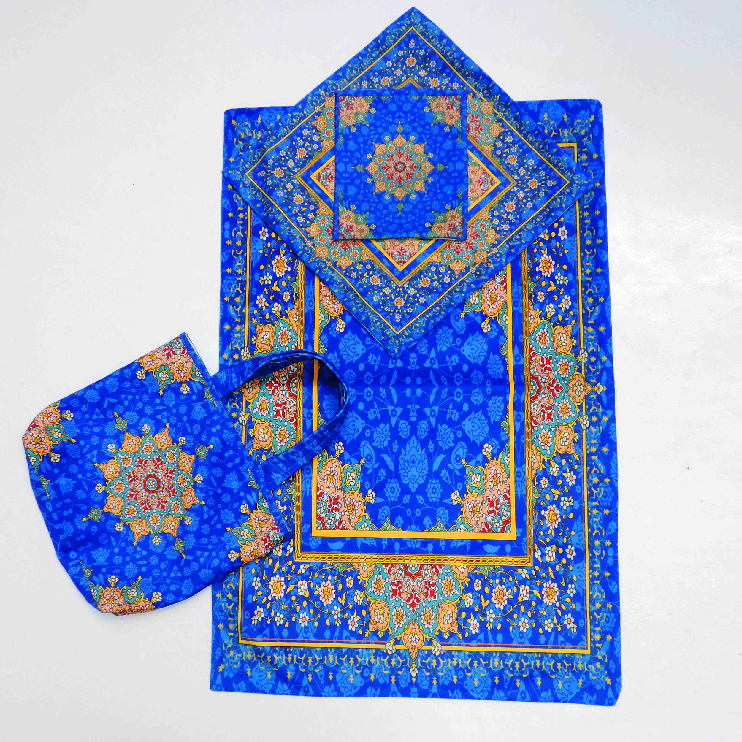 Price and Buy Islamic Velvet Thin Prayer Mat Sajadah Traditional Eslimi Design - Image 3