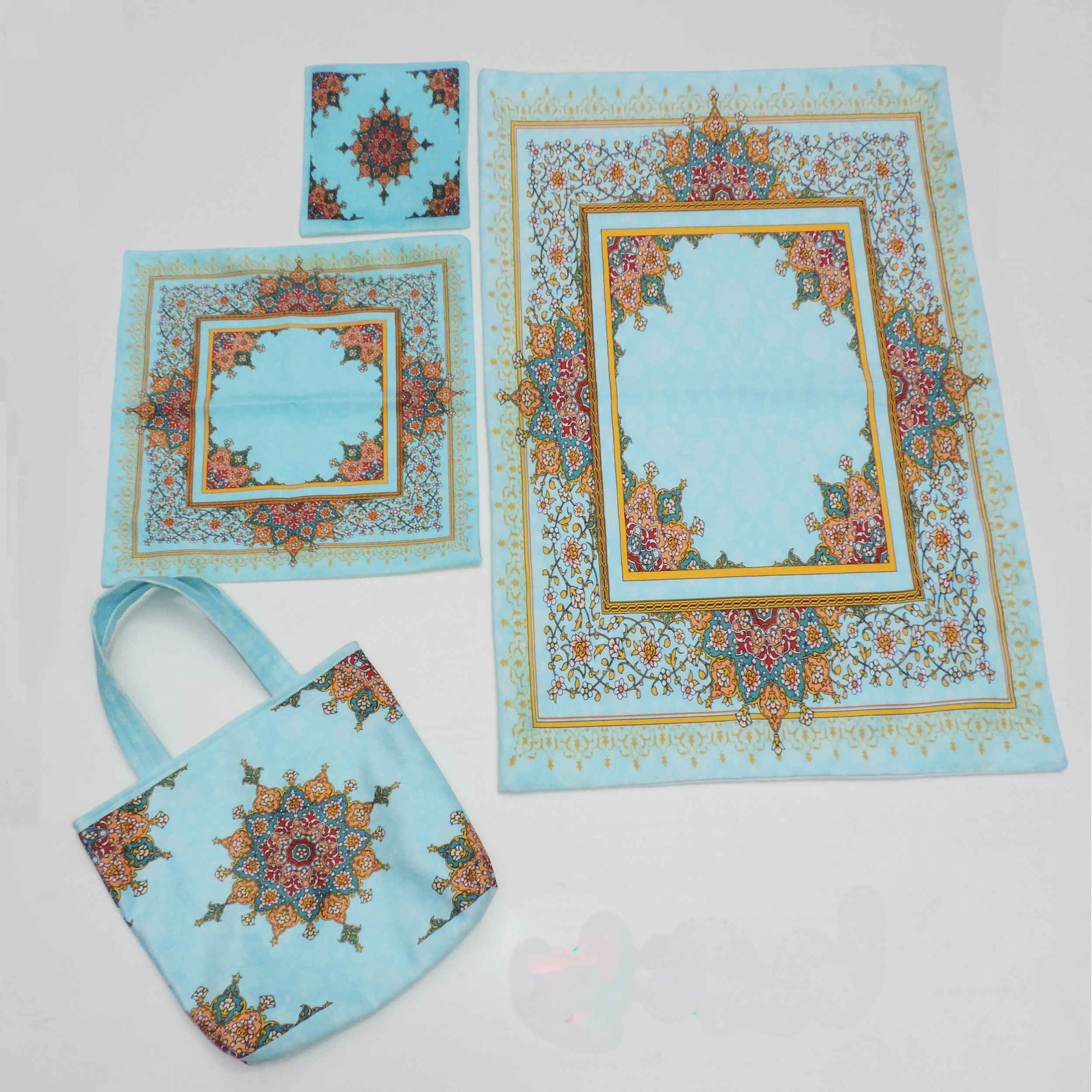 Price and Buy Islamic Velvet Thin Prayer Mat Sajadah Traditional Eslimi Design - Image 8