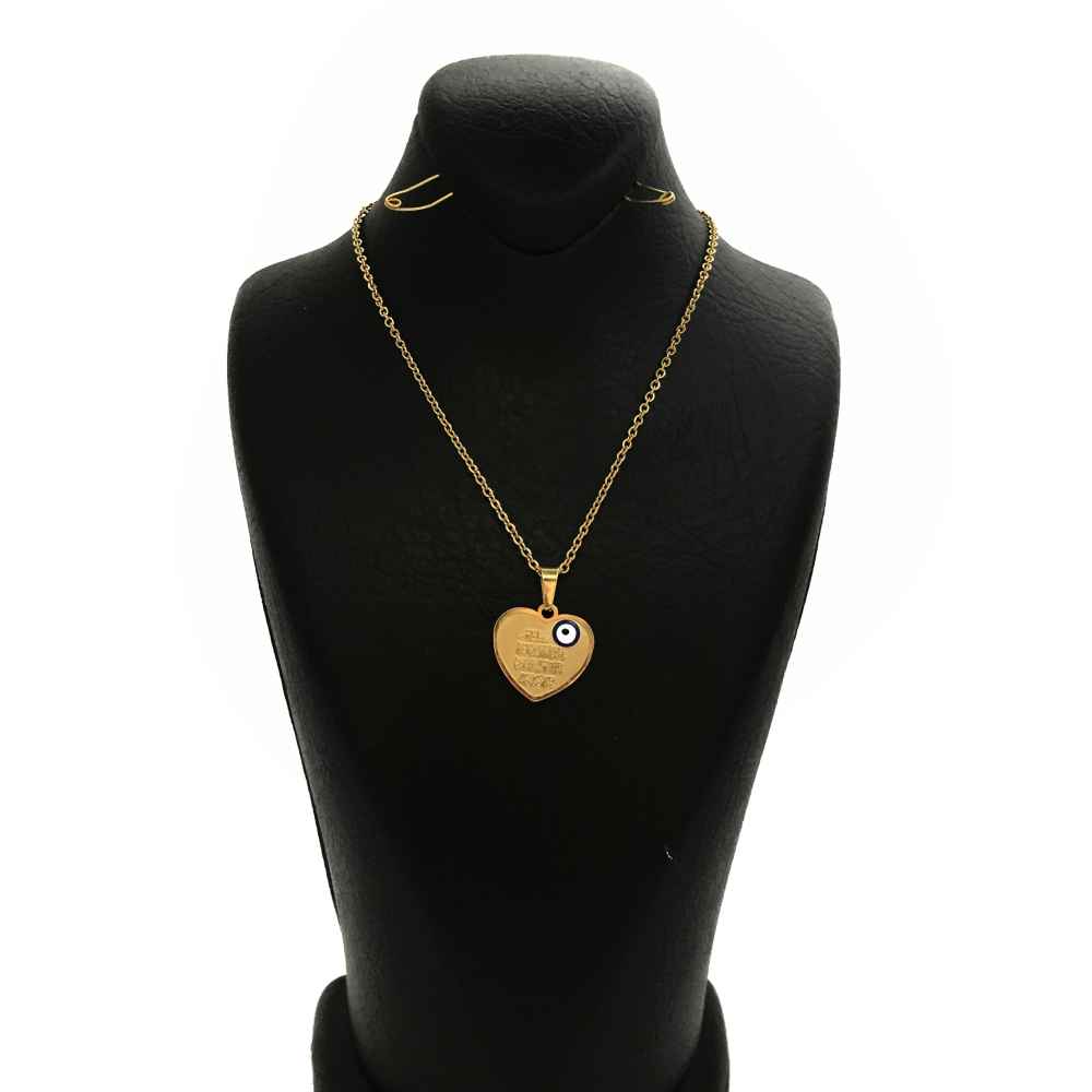 Price and Buy Islamic Wan Yakad Steel Necklace with Heart Pendant