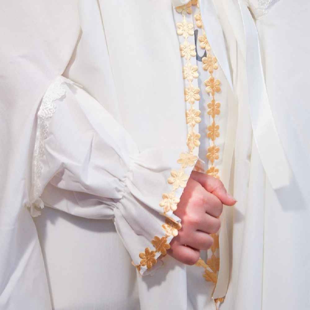 Price and Buy Islamic White Girls’ Namaz Chador Model Khorshidi - Image 3