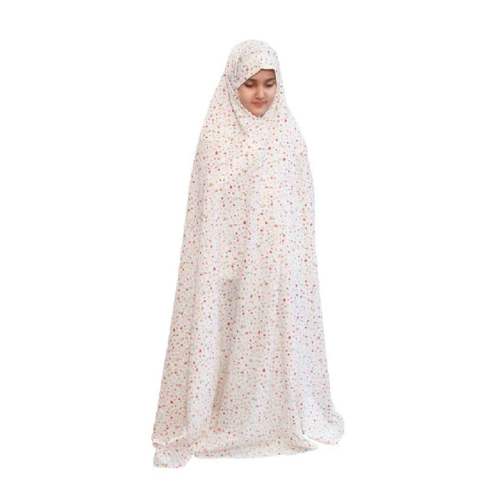 Price and Buy Islamic White Girls’ Namaz Chador Model Shaparak - Image 3
