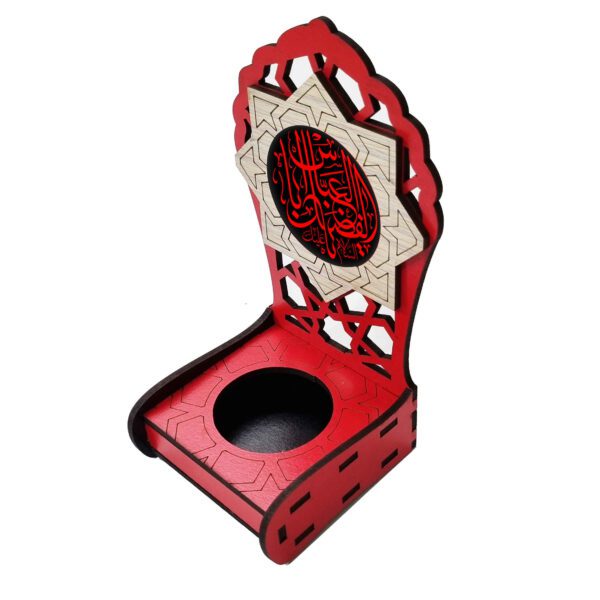 Price and Buy Islamic Wooden Table Top Candle Holder with Ya Abalfazl Design Set of 10