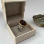 Price and Buy Islamic Yemeni Agate Silver Ring for Men with Red Gemstone & Ya Ali Design - Image 3