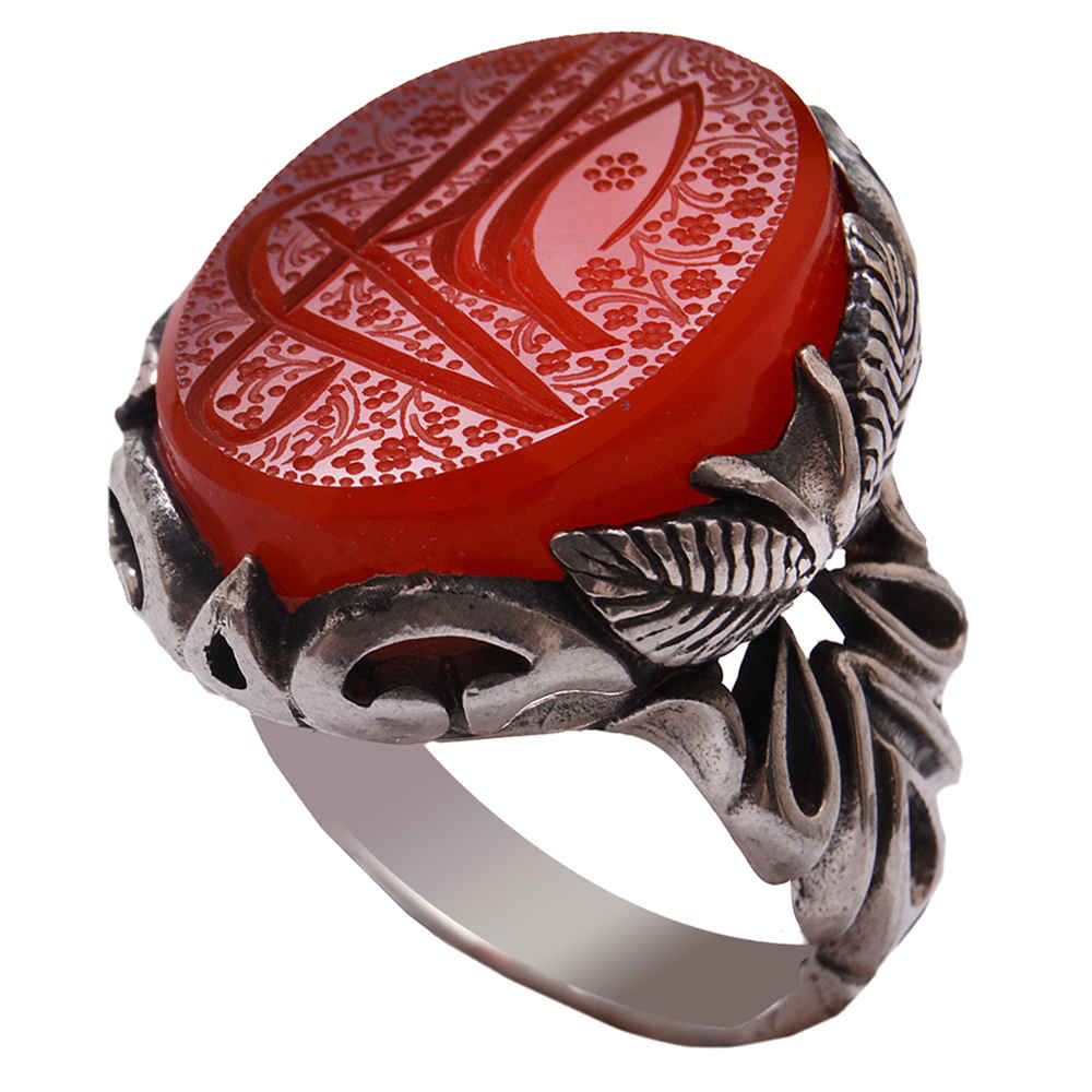 Price and Buy Islamic Yemeni Aqeeq Silver Ring for Men Ali