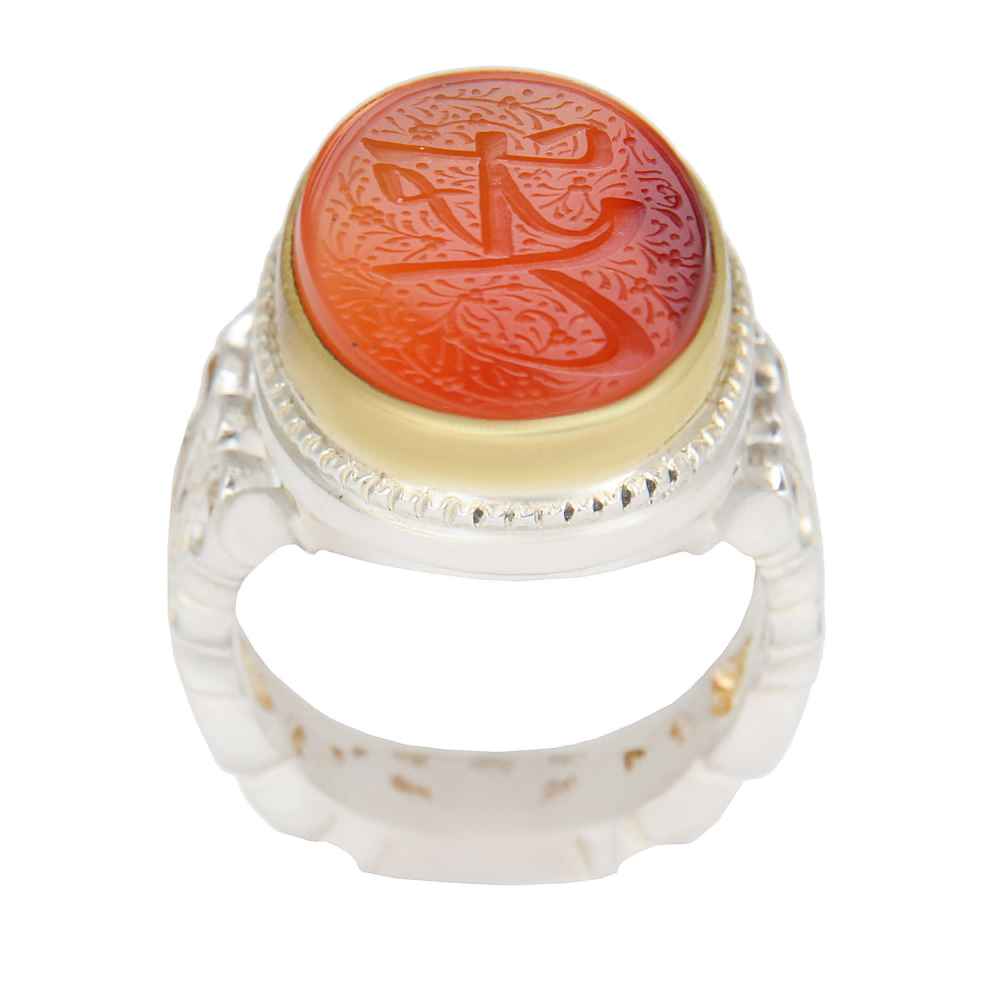 Price and Buy Islamic Yemeni Aqeeq Silver Ring for Men Mohammad
