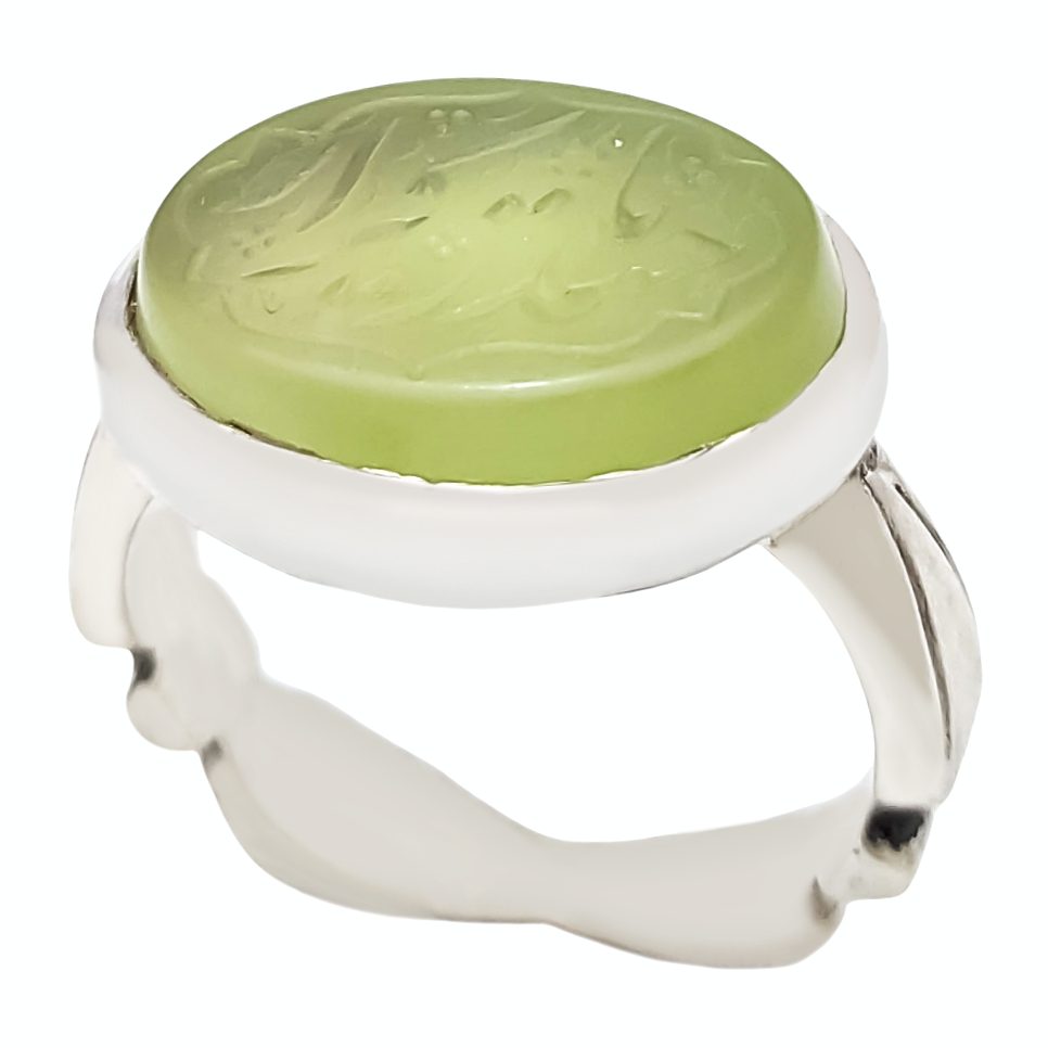 Price and Buy Islamic Yemeni Aqeeq Silver Ring for Men Ya Heidar Karar - Image 3