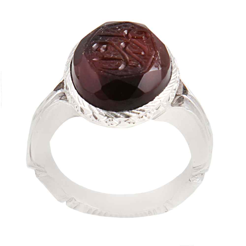 Price and Buy Islamic Yemeni Aqeeq Silver Ring for Men Ya Razzagh