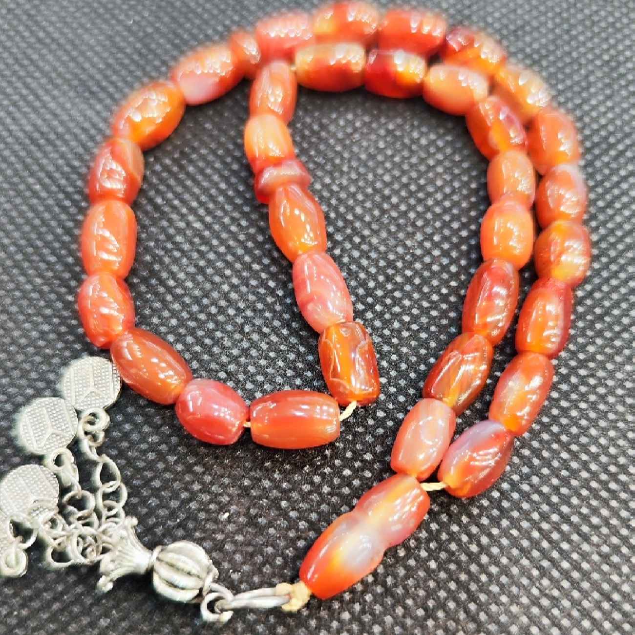Price and Buy Islamic Yemeni Hakik Rosary Crafted with 33 Prayer Beads Tasbih Misbaha - Image 4