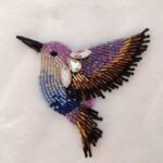 Price and Buy Jewel Embroidered Brooch – Artisan Bird Design