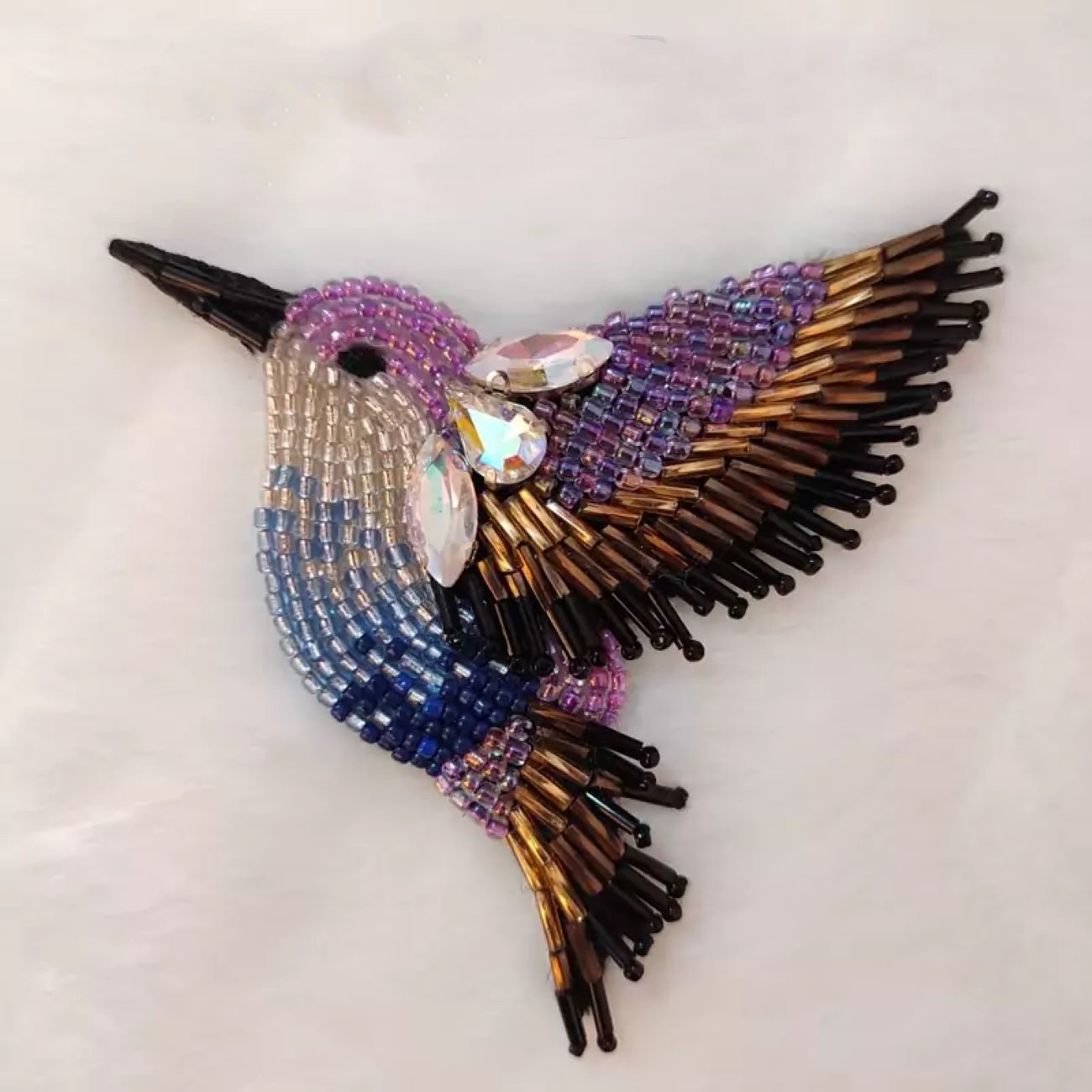 Price and Buy Jewel Embroidered Brooch – Artisan Bird Design_69023c66f17ce.jpeg Price and Buy Jewel Embroidered Brooch – Artisan Bird Design - Image 1