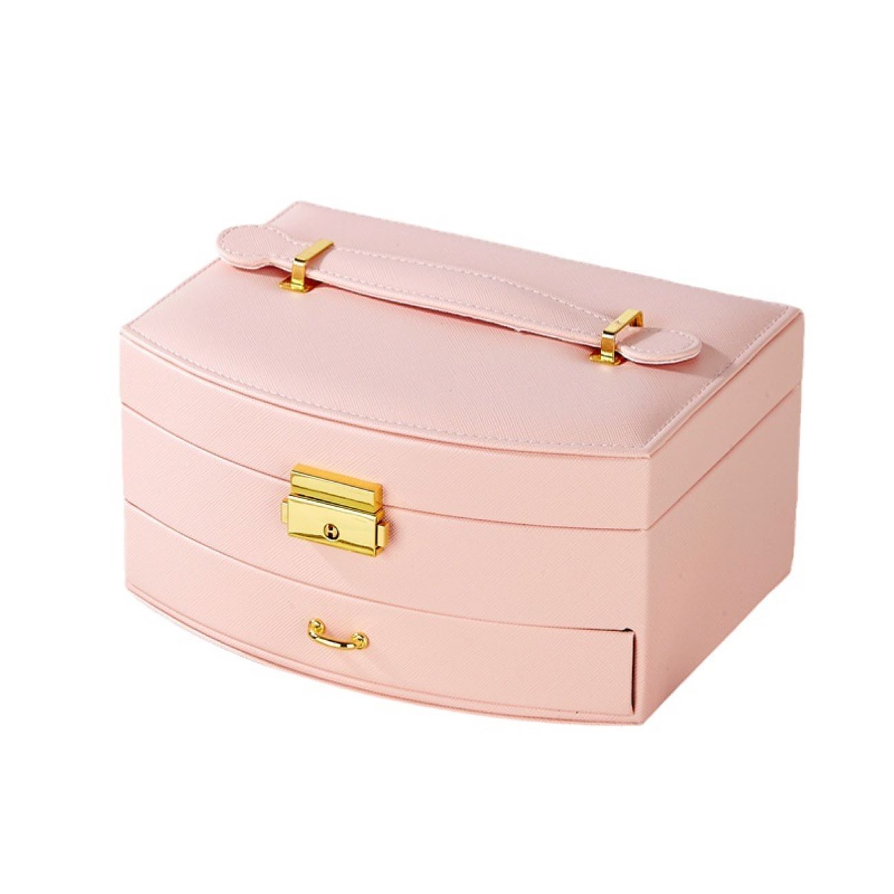 Price and Buy Jewelry Box with Multi-Tier Storage wih Mirror and Lock for Organized Accessories_6901a43583993.jpeg Price and Buy Jewelry Box with Multi-Tier Storage wih Mirror and Lock for Organized Accessories - Image 3