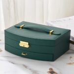 Price and Buy Jewelry Box with Multi-Tier Storage wih Mirror and Lock for Organized Accessories - Image 4