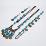 Price and Buy Jewelry Set with Turquoise Stones and Coins - Image 3