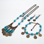 Price and Buy Jewelry Set with Turquoise Stones and Coins - Image 5