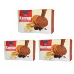 Price and Buy Kamvar Diet Biscuit with Processed Bran and Chocolate Coating – 200 grams (Pack of 3)