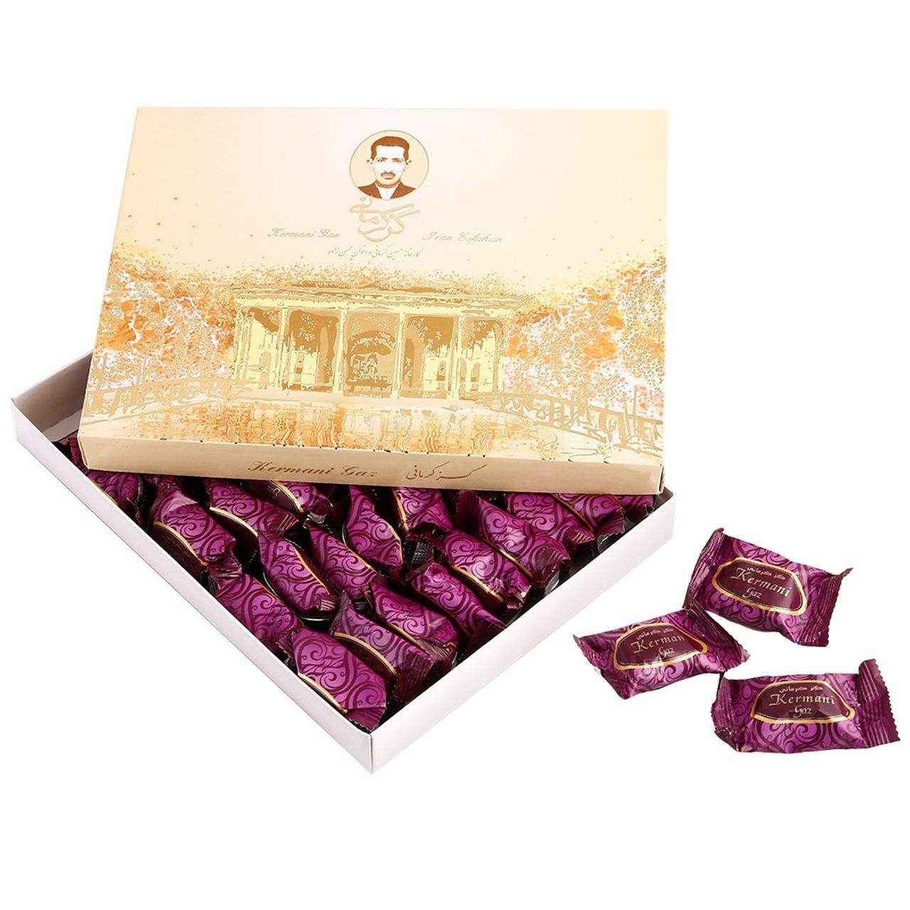 Price and Buy Kermani Gaz: 42% Almond – Traditional Persian Rosewater Nougat - Image 3
