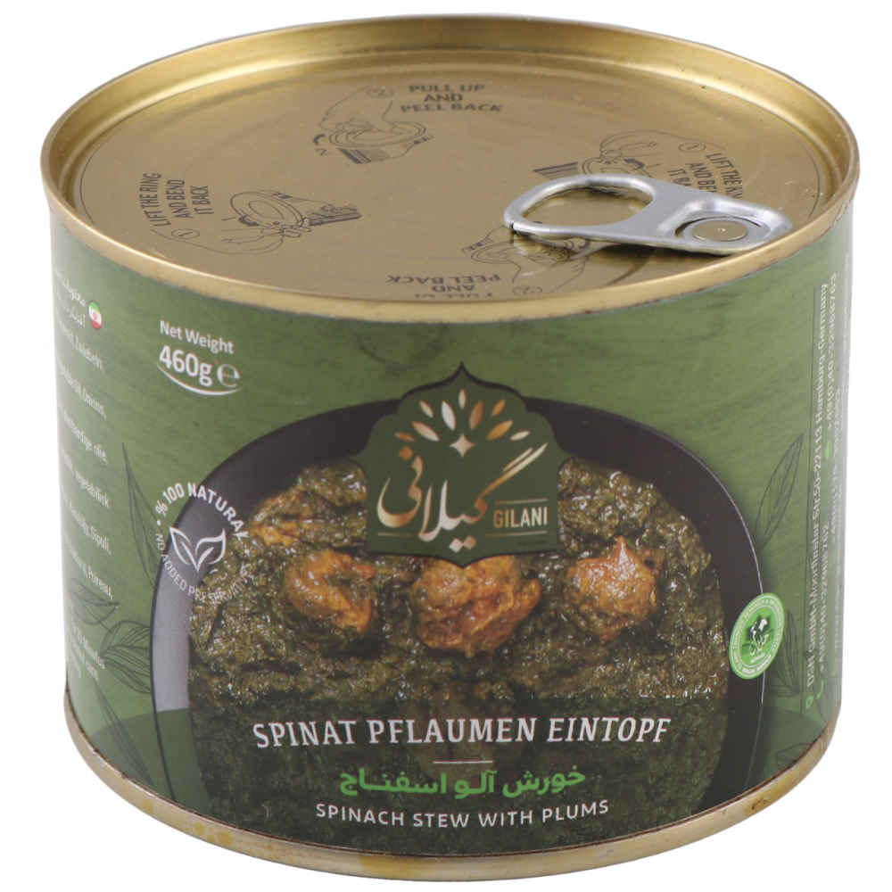 Price and Buy Khoresh Aloo Esfenaj – Persian Spinach and Plum Stew, Canned (Pack of 5) - Image 3