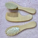 Price and Buy Kids Wooden Hairbrush & Comb Set – Gentle Detangling for Hair Care 3-Piece - Image 4