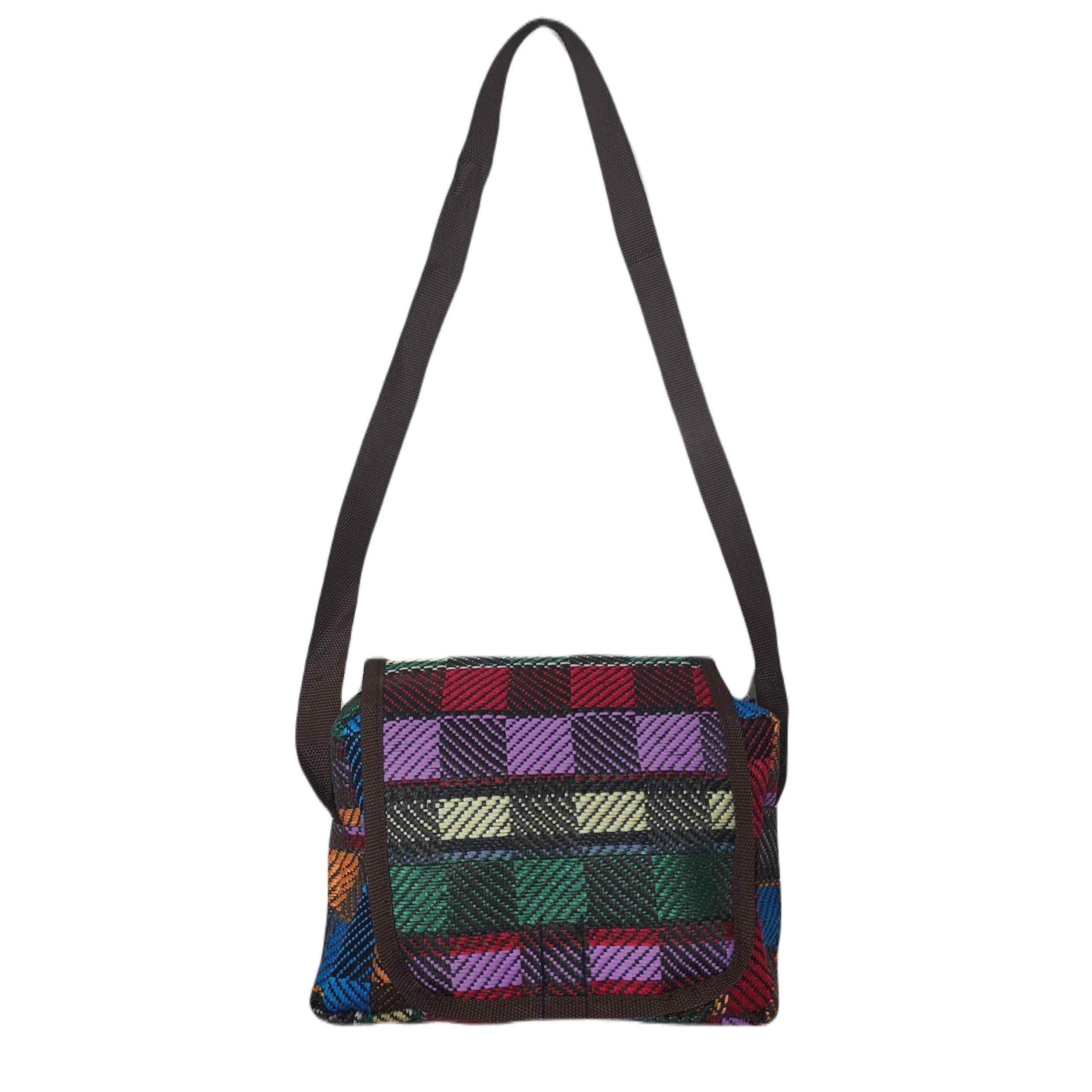 Price and Buy Kilim Crossbody Bag with Authentic Ethnic Checkered Design - Image 4